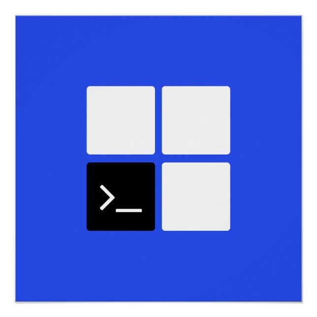 Poster Terminal Windows (Devant)