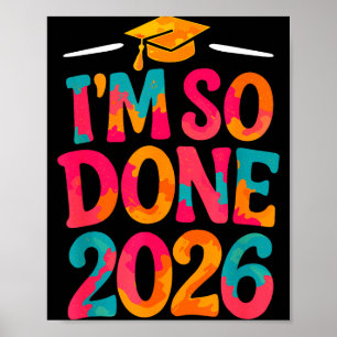 Poster Terminé classe de 2026 collège lycée remise des di