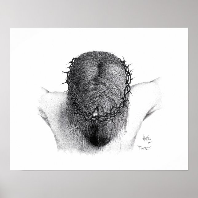 Poster "Terminé" - pointillisme (Devant)