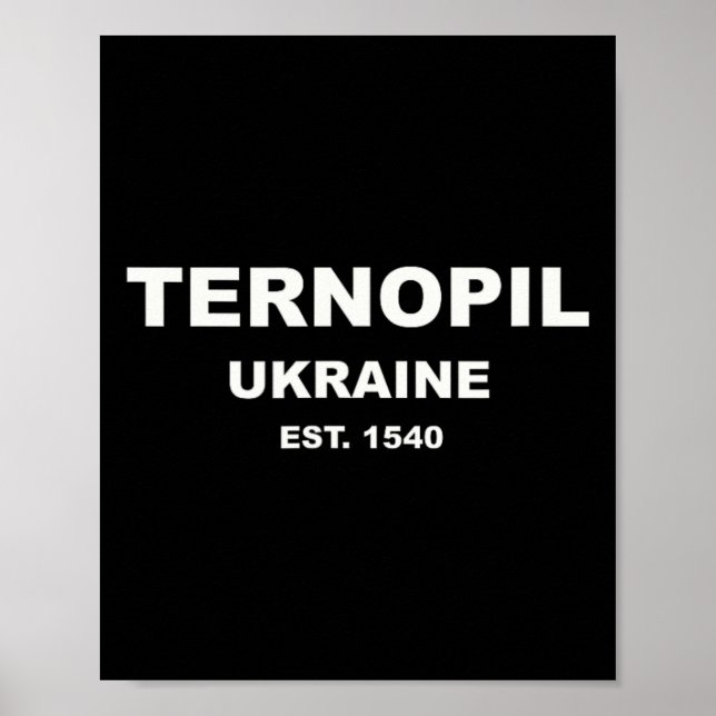 Poster Ternopil Ukraine  (Devant)