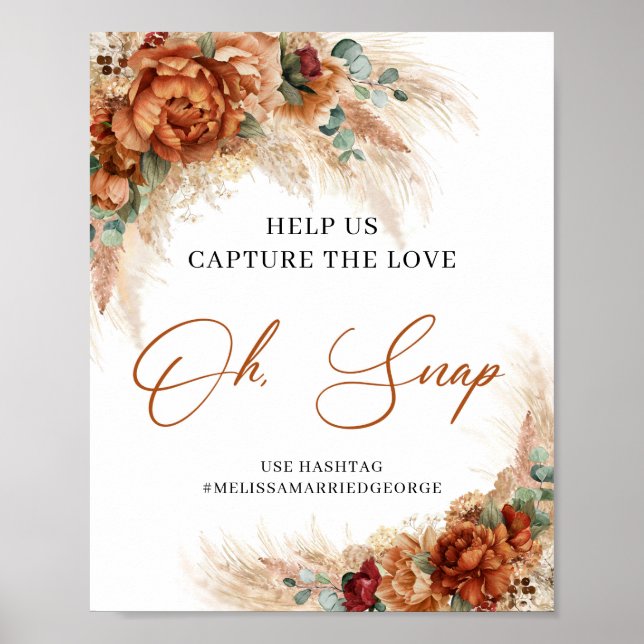 Poster Terracotta pampas Aidez-nous à capturer l'amour oh (Devant)