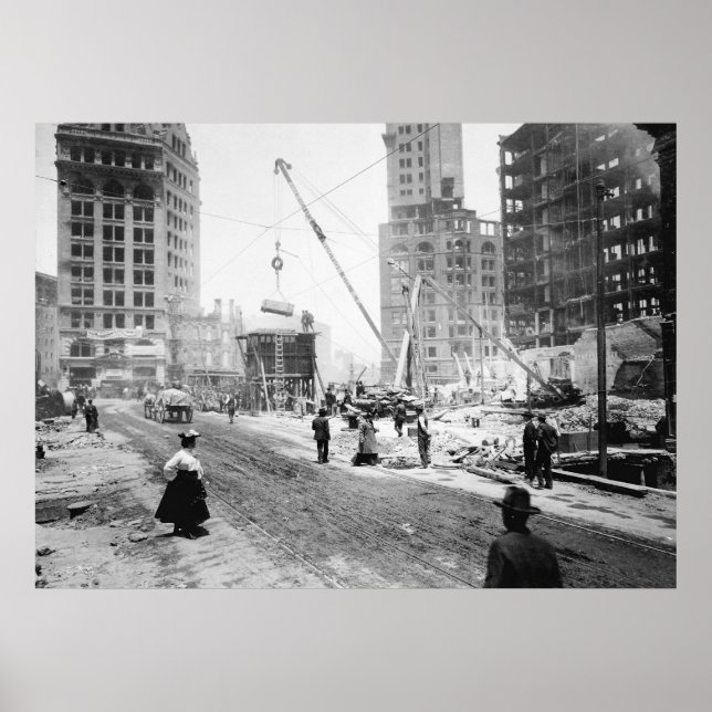 Poster Terrain instable : 1906 (Devant)
