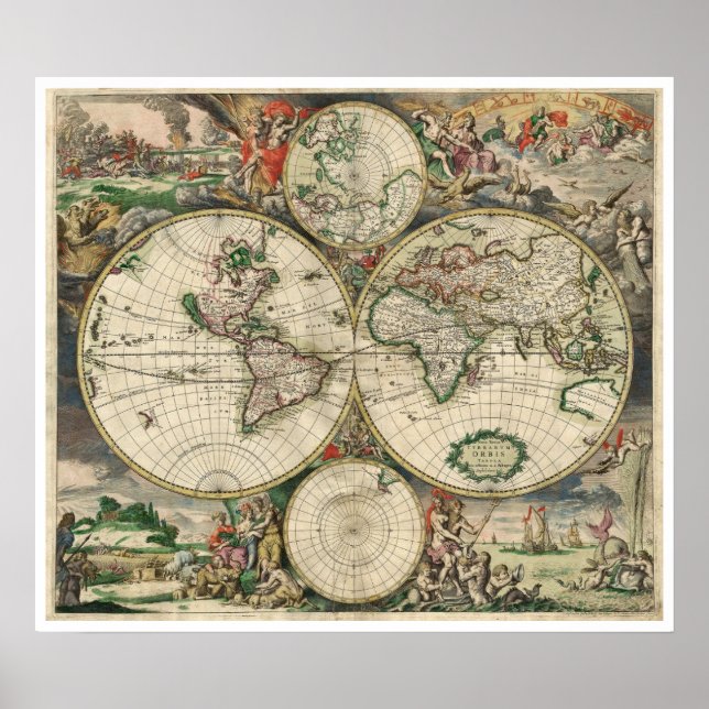 Poster Terrarum Orbis Tabula (Devant)