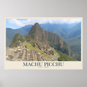 Poster Terrasses de pierre de Machu Picchu