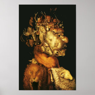 POSTER TERRE / ALLÉGATION AVEC ANIMAUX SAUVAGES