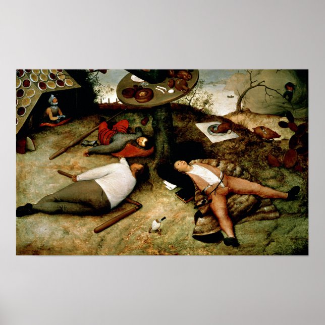 Poster Terre de Cockaigne, 1567 (Devant)