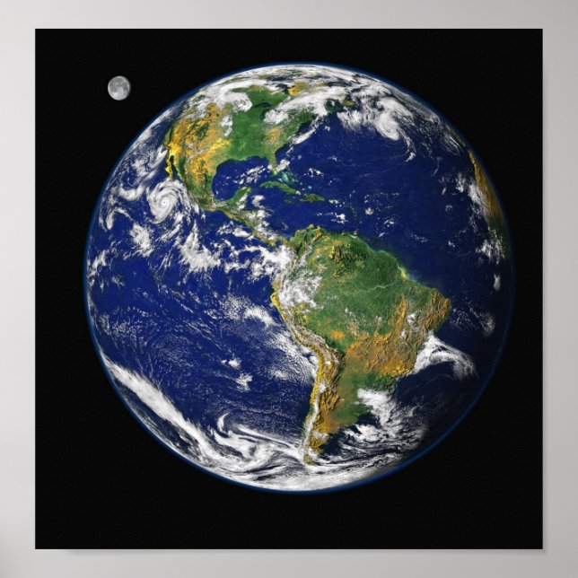 Poster Terre de l'espace (Devant)