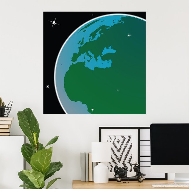 Poster Terre de l'espace (Créateur téléchargé)