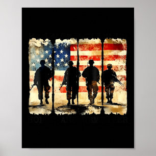 Poster Terre des libres grâce aux braves Honneur et Ré