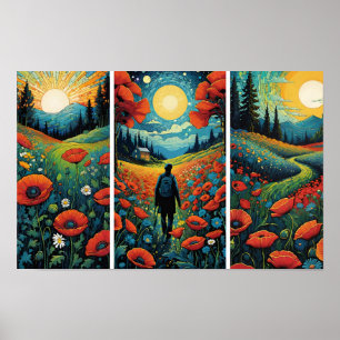 Poster Terre Des Trois Soleils