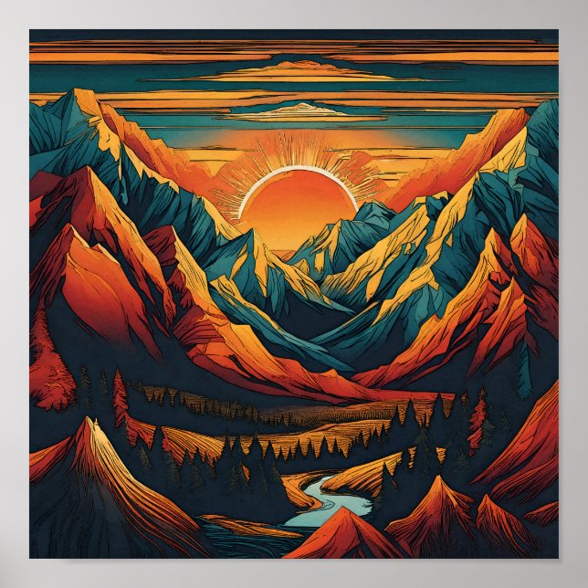 Poster Terre du soleil levant (Devant)