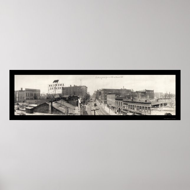 Poster Terre Haute, photo 1913 (Devant)