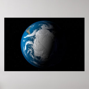 Poster Terre Pleine Montrant Des Nuages Simulés Sur L'Ant