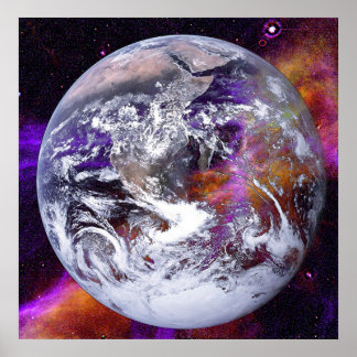 Poster Terre Transparent À Nebula