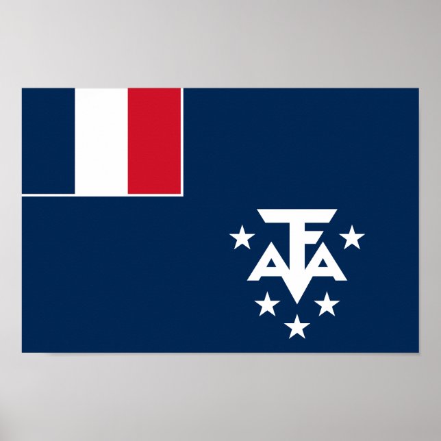 Poster Terres australes françaises de l'Antarctique (Devant)