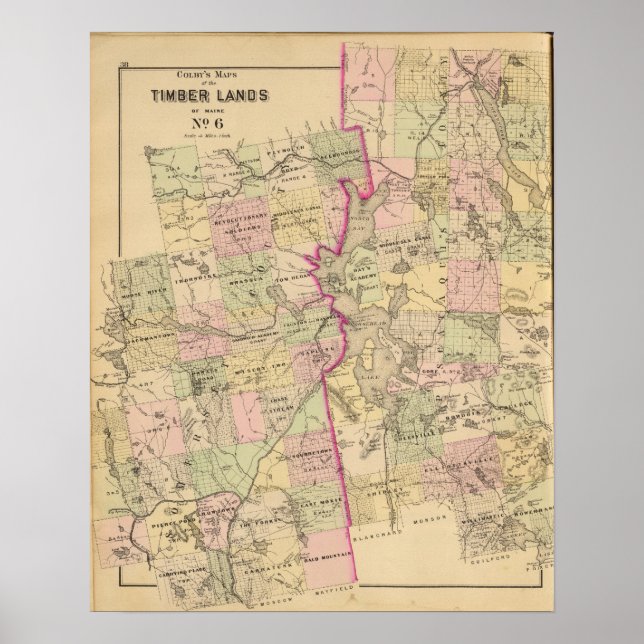 Poster Terres en bois 6 Carte (Devant)