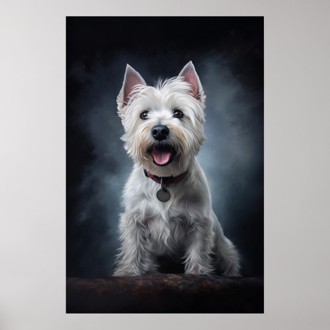 Poster Terrier blanc de West Highland (Devant)