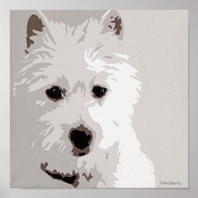 Poster Terrier de West Highland (Devant)