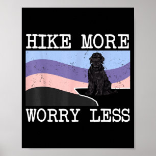 Poster Terrier russe noir hike plus s'inquiéter moins gra