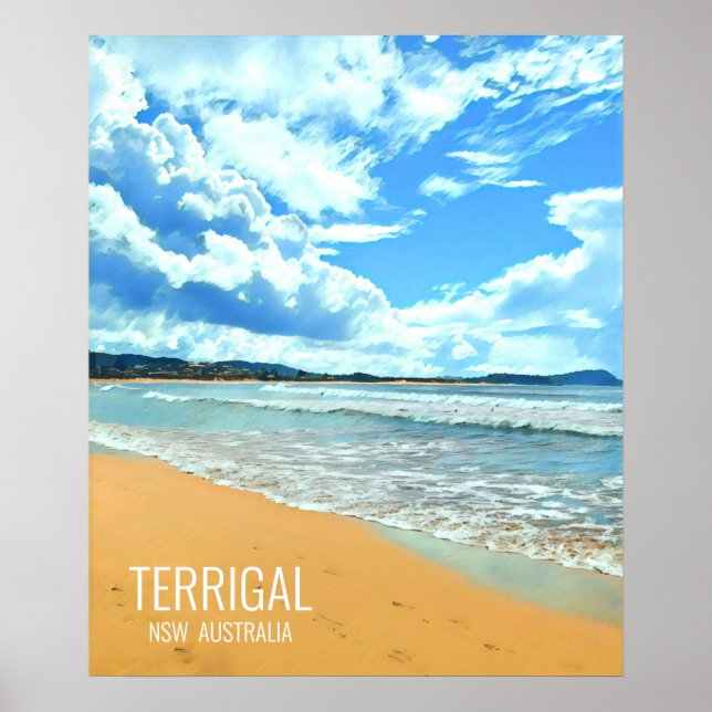 Poster Terrigal Central Coast NSW Australie (Devant)