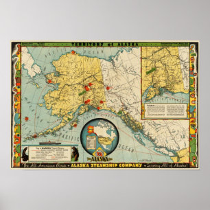 Poster Territoire de l'Alaska