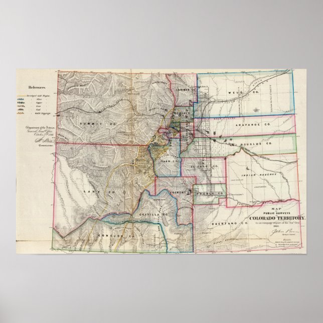 Poster Territoire du Colorado (Devant)