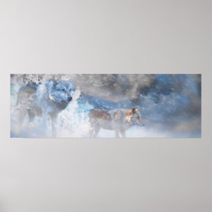 POSTER TERRITOIRE DU LOUP HIVER