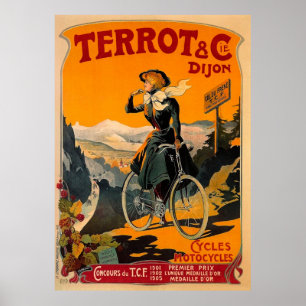 Poster Terrot & Cie Dijon Vélo Vintage