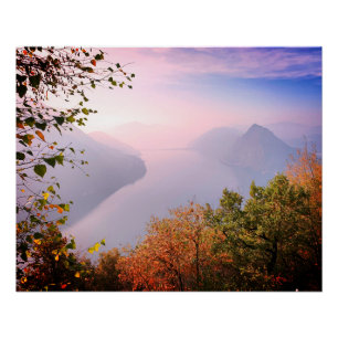Poster Tessin, Suisse : Vue de Monte Bre