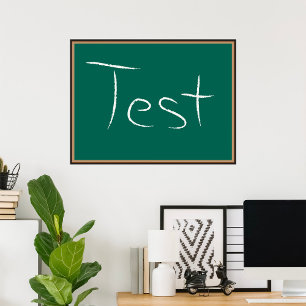 Poster Test Chalkboard School