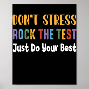 Poster Test Day Rock The Test Teacher Test Day