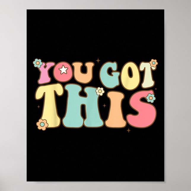 Poster Test Day Teacher Shirt Motivational Testing Day St (Devant)