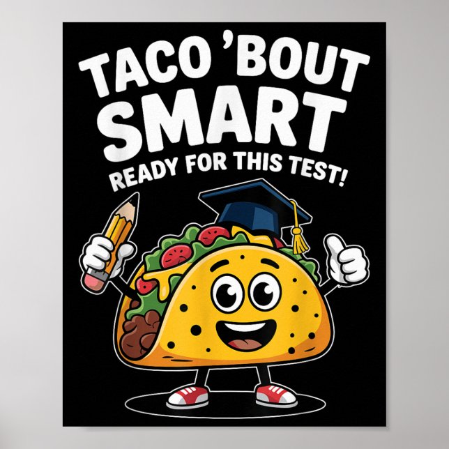 Poster Test Day Teacher Shirt Motivational Testing Day Ta (Devant)