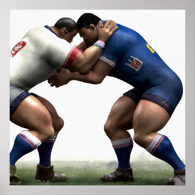 Poster Test De Force - Rugby Art Print (Devant)