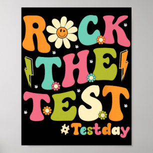 Poster Test Retro Super Enseignant Jour de test