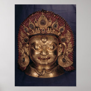 Poster Tête de Bhairava, fin du 17ème siècle