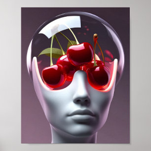 Poster Tête de cerise