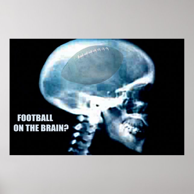 Poster Tête de football (rayons X) (Devant)