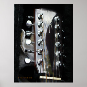 Poster Tête de guitare