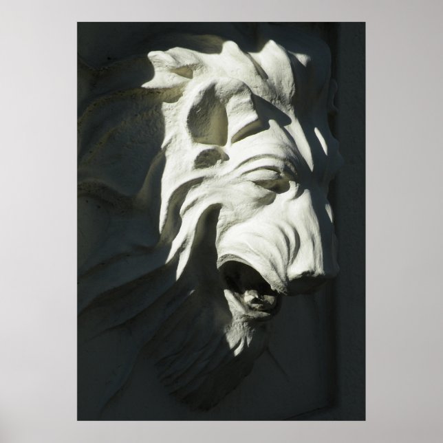 Poster Tête de lion (Devant)