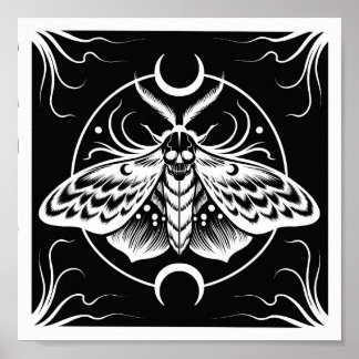 Poster Tête de mort Moth