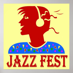 Poster Tête de musique du festival de jazz