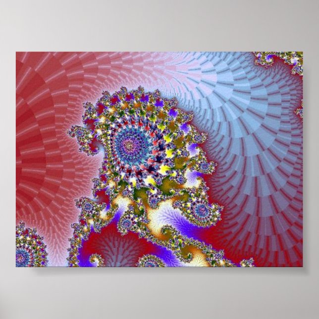 Poster Tête de paons (Devant)