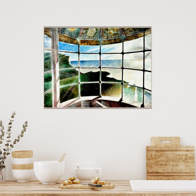 Poster Tête de plage du phare de Belle Tout (Cuisine)