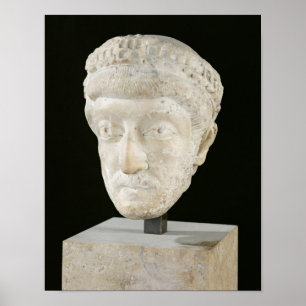 Poster Tête d'empereur Theodosius II