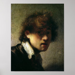 Poster Tête d'un jeune homme ou d'un autoportrait, 1629