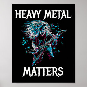 Poster Tête métallique S lourde Tête de métal Banger Guit