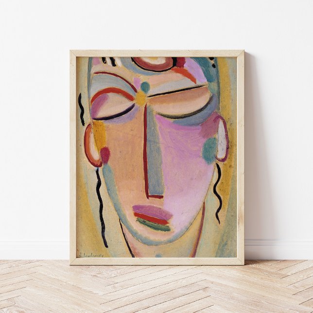 Poster Tête mystique, Méditation | von Jawlensky (Créateur téléchargé)