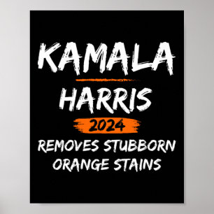 Poster Tête Orange Kamala Harris-2024