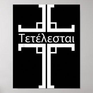 Poster Tetelestai christianisme grec citation Jésus